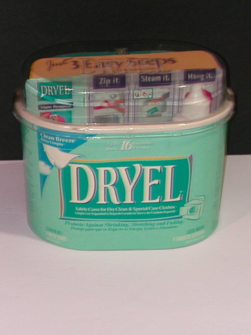 Dryel At Home Dry Cleaner Starter Kit 4 Loads 16 Garments Vintage Copyright 2003